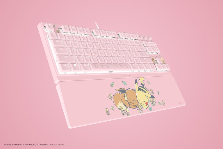 Razer Ornata V3 Tenkeyless - US - Pikachu & Eevee Edition -view 1