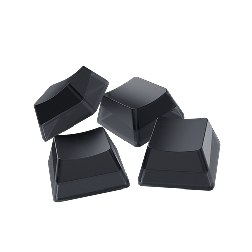 Razer Phantom Keycap Upgrade Set - Unique Stealth Pudding Design for Shine-through Razer Chroma RGB Lighting - Unique stealth design - Translucent sides - Bottom-lasered legends - Black