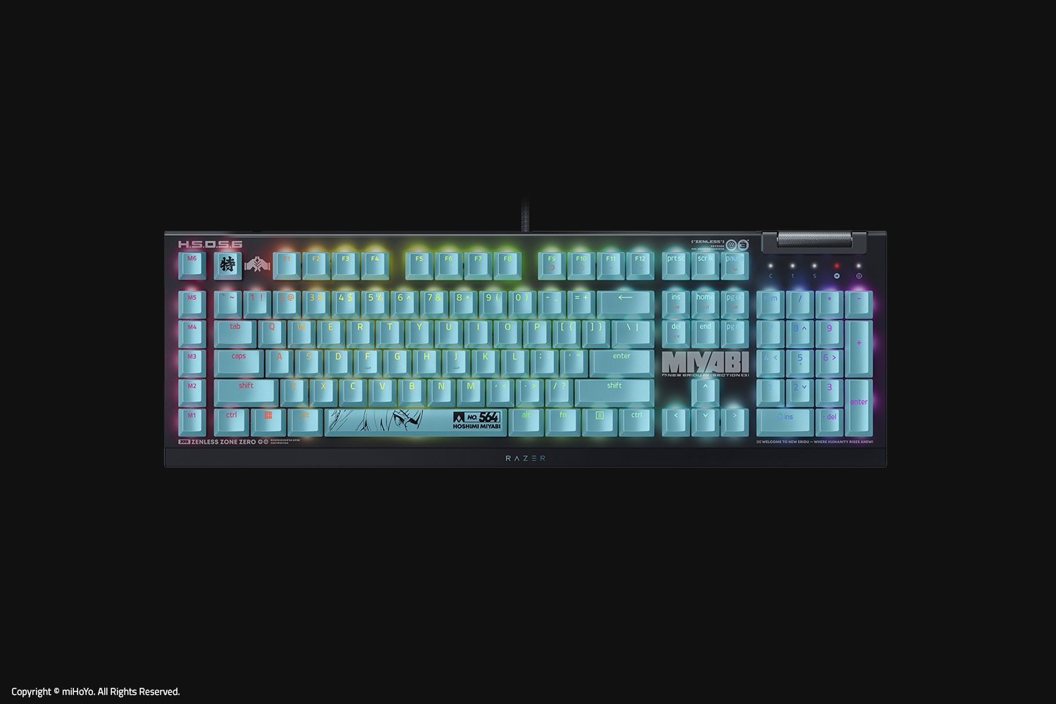 Razer BlackWidow V4 X - Green Switch - US - Zenless Zone Zero Edition