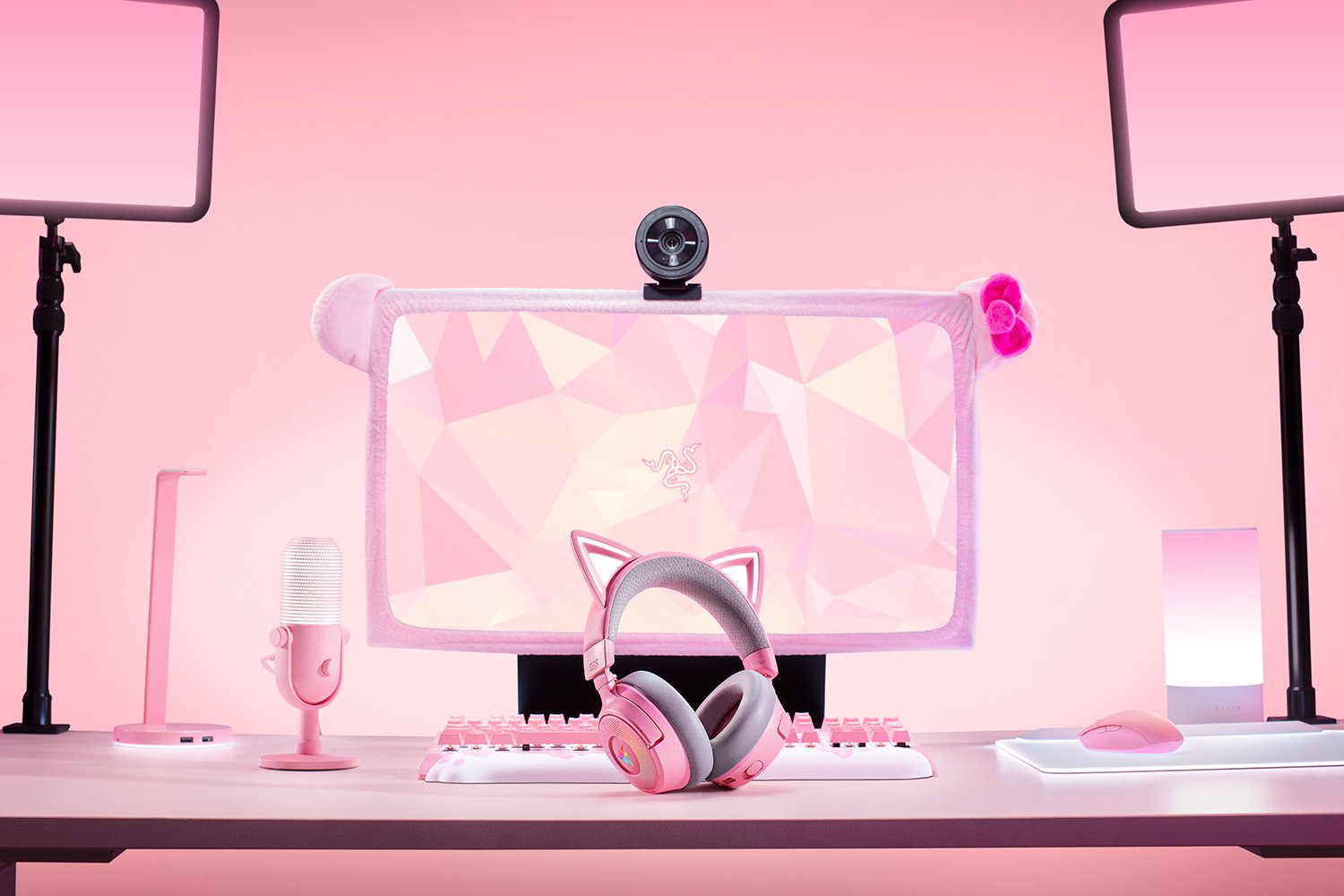 Razer Kraken Kitty V3 Pro - Quartz