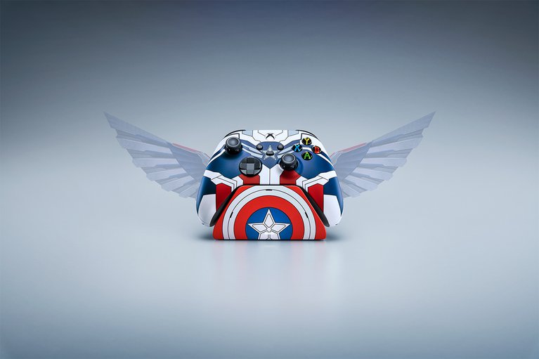 Captain America Razer Wireless Controller & Quick Charging Stand for Xbox -view 1