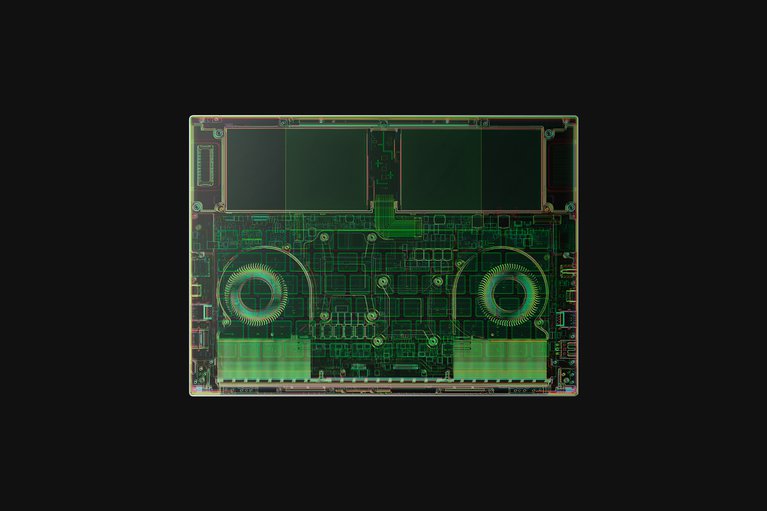 Razer Skins - Razer Blade 14 Mercury - X-Ray Chroma - Top -view 1
