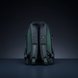 Razer Rogue 13 Backpack V3 (Chromatic) - Black Background with Light (Strap View) Backlit