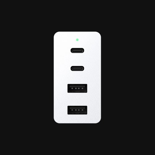 Razer USB-C 130 W GaN Charger -virtalähde, valkoinen