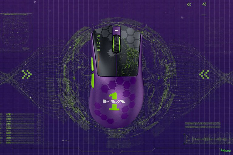 Razer DeathAdder V4 Pro - Evangelion (EVA-01) Edition - 檢視 1