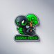 Razer Sneki Snek Fridge Magnet (Sssave Trees) - Silver Background with Light