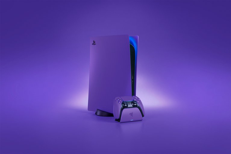Razer Quick Charging Stand for PS5™ - Morado -view 1