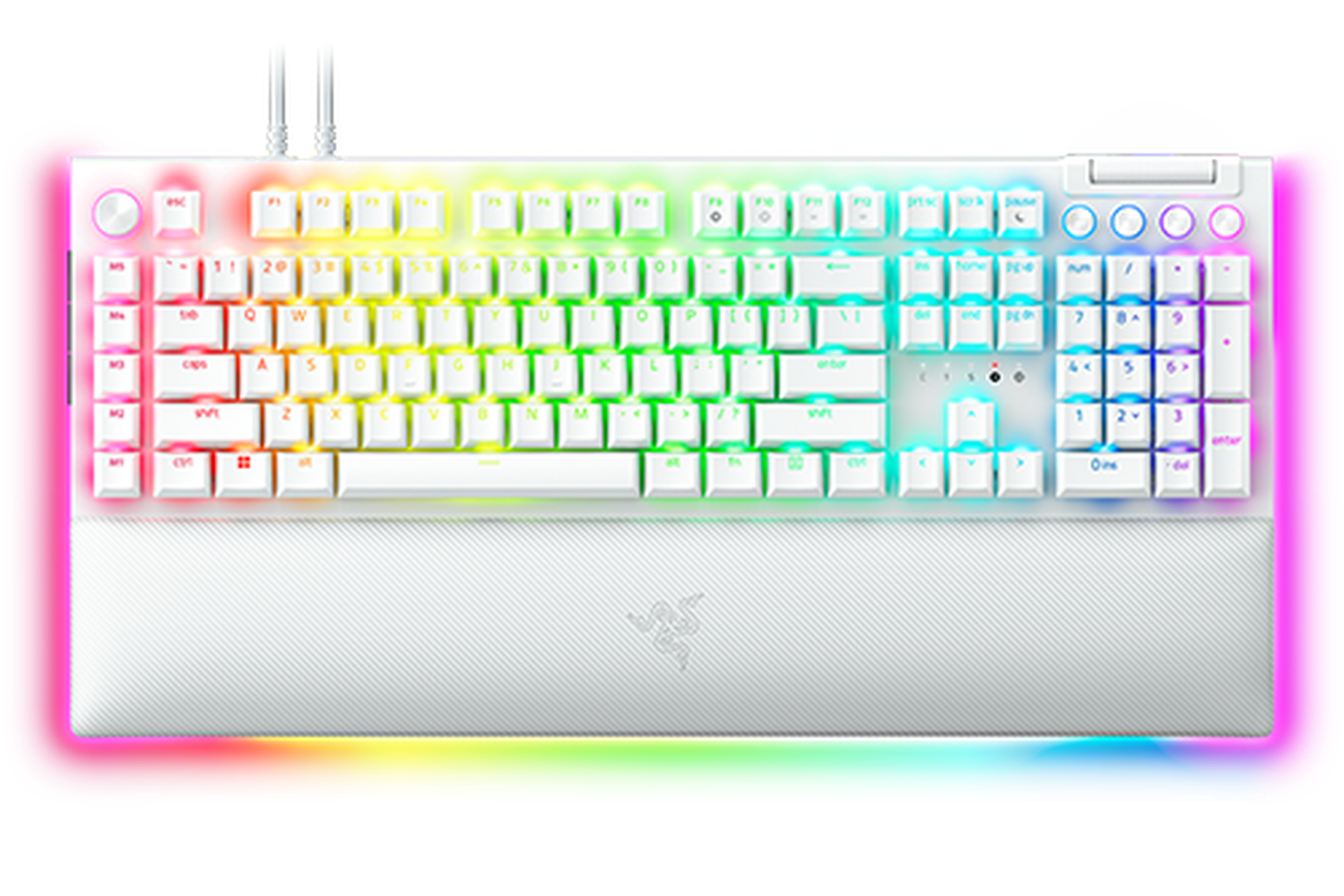 Buy Razer BlackWidow V4 Pro - Green Switch - US - White | Gaming 