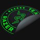 Team Razer Floor Rug with Underside - Black Background with Light