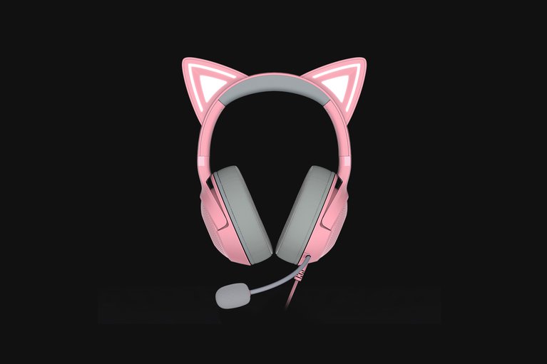 Razer Kraken Kitty V2 - Quartz -view 1