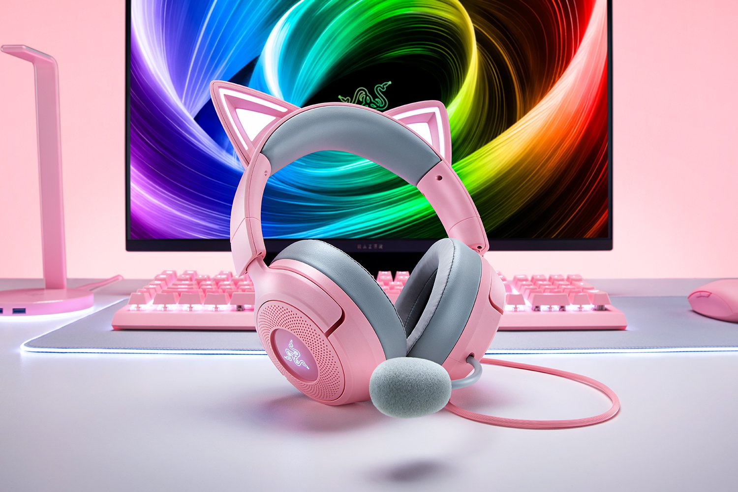 Razer Kraken Kitty V3 - Quartz