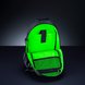 Razer Rogue 13 Backpack V3 (Black) Open Compartments - Black Background with Light (Front View) Backlit