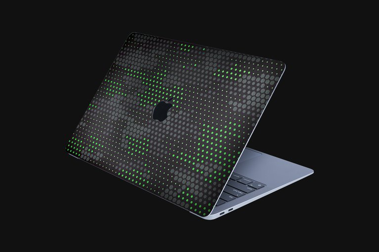 Razer Skin - MacBook Air 13 - Green Hex Camo - Top -view 1