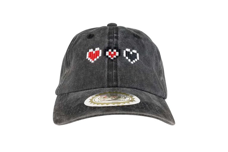 Dad Hat - Legend of Zelda (Heart Container) - White Background (Front View)