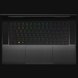 Razer Blade 15 Base (Top-Down View) Skin - Brushed Metal (Black) Full