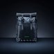 Razer Recon 15 Rolltop Backpack - Black Background with Light (Front View) Backlit