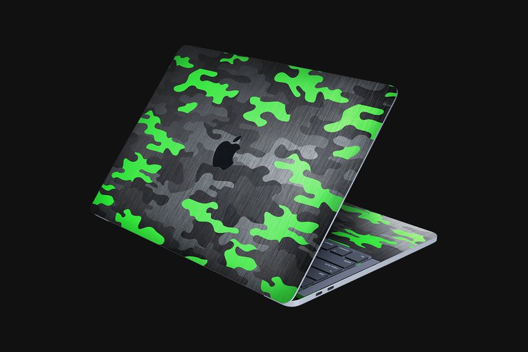 Razer Skins - MacBook Pro 13 - Green Pantera - Full -view 1