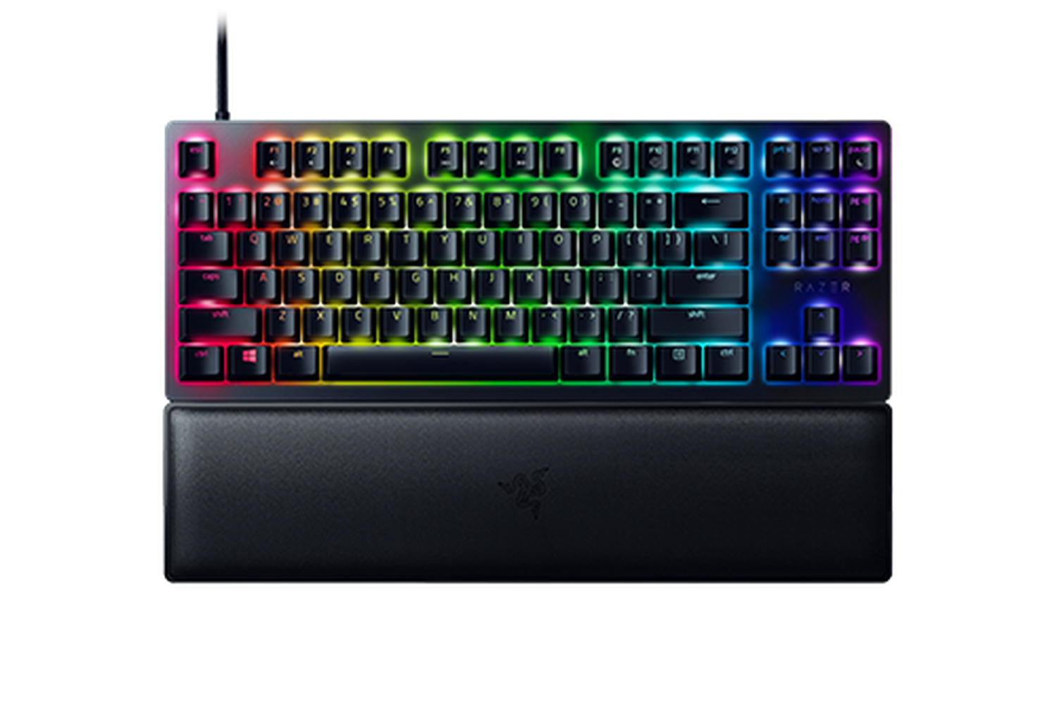 Razer Huntsman V2 Gaming Keyboard - PUBG: BATTLEGROUNDS Edition, US English  (Red Linear Optical Switches) for sale online