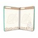 Animal Crossing Journal (Teal Leaves) Open - White Background (Page View)
