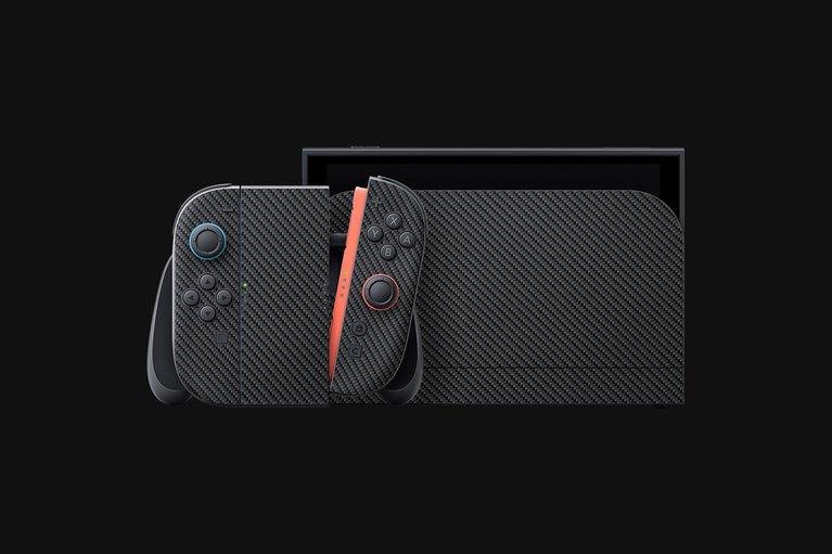 Razer Skins - Nintendo Switch 2 - Carbon Fiber - Complete -view 1
