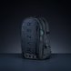 Razer Rogue 15 Backpack V3 (Black) - Black Background with Light (Angled View) Backlit