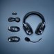 Razer Barracuda X (Black) and Accessories - Silver Background with Light