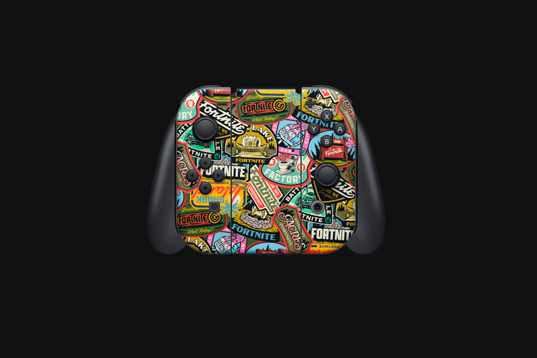 Razer Skins - Nintendo Switch OLED - Fortnite - Landscape 3 - Complete -view 1