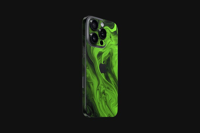 Razer Skins - iPhone 16 Pro - Acid Sludge - Full -view 1