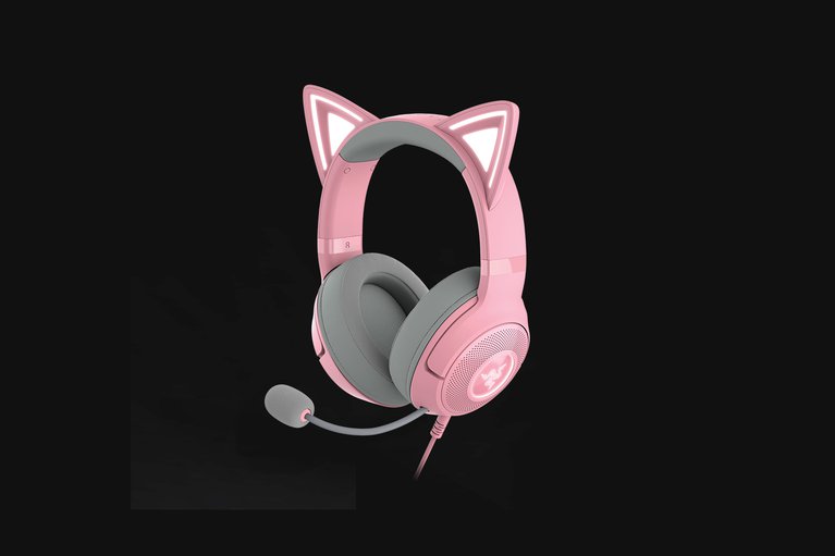 Razer Kraken Kitty V2 - Quartz -view 1