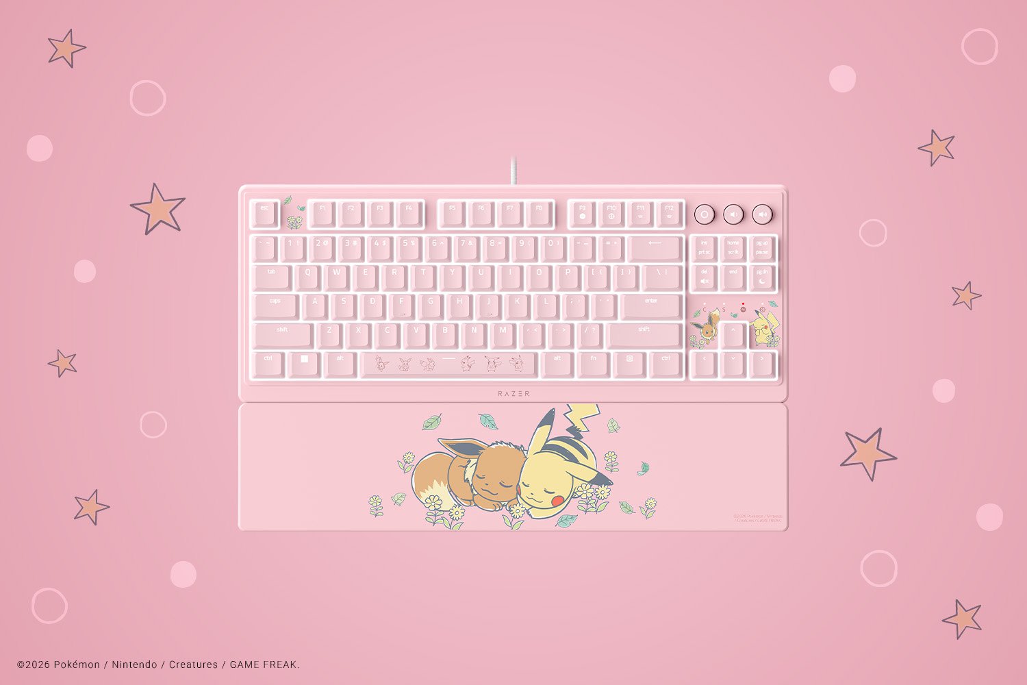 Razer Ornata V3 Tenkeyless - US - Pikachu & Eevee Edition