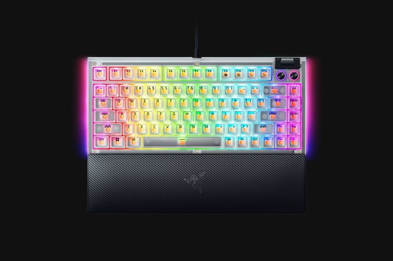 Razer BlackWidow V4 75% - US - Phantom White Edition -view 1