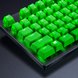 Razer PBT Keycaps (Razer Green) on Black Keyboard with Chroma Lighting