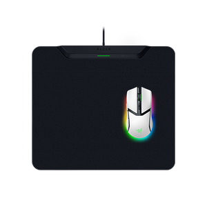 Razer Cobra Pro - White + HyperFlux V2 Wireless Charging System - Cloth Edition