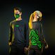 Razer Streak Long Sleeve Tee XXL Male and Female Model Front and Back - Yellow Sidelight