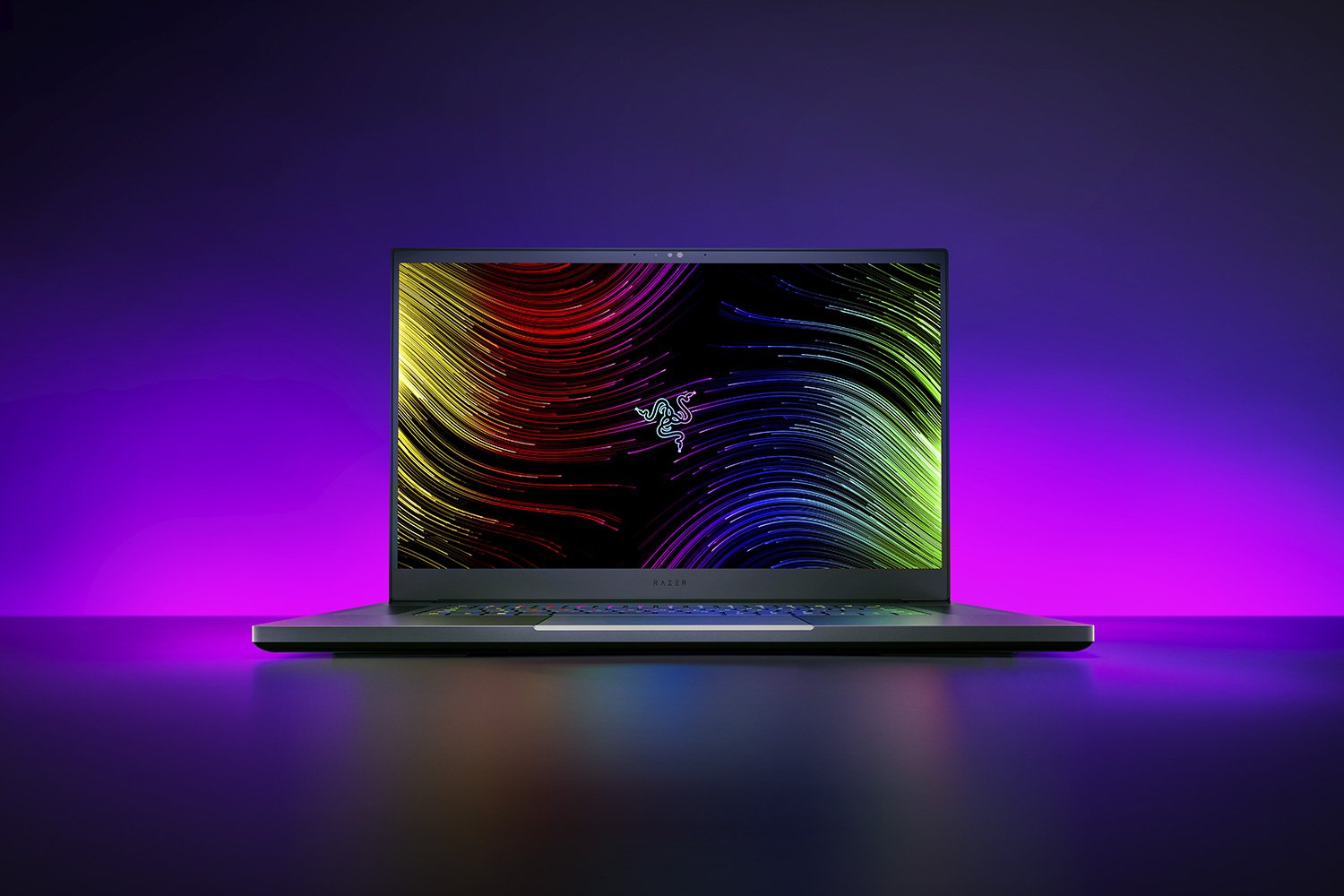 Razer Blade 17 165Hz RGB Spirals Purple Background