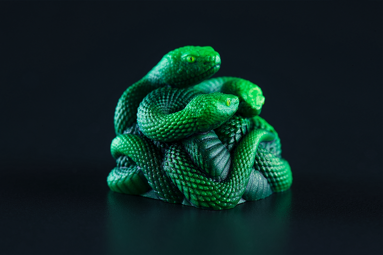 Razer Artisan Keycap - Triple-Headed Snake -view 1