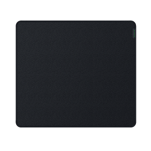Hybrid mouse mat with a soft base and smooth glide