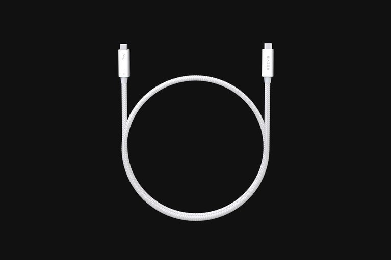 Razer Thunderbolt 4 Cable - 0.8 m - Weiß -view 1
