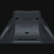Razer Universal Quick Charging Stand (Carbon) - Black Background with Light (Back View)