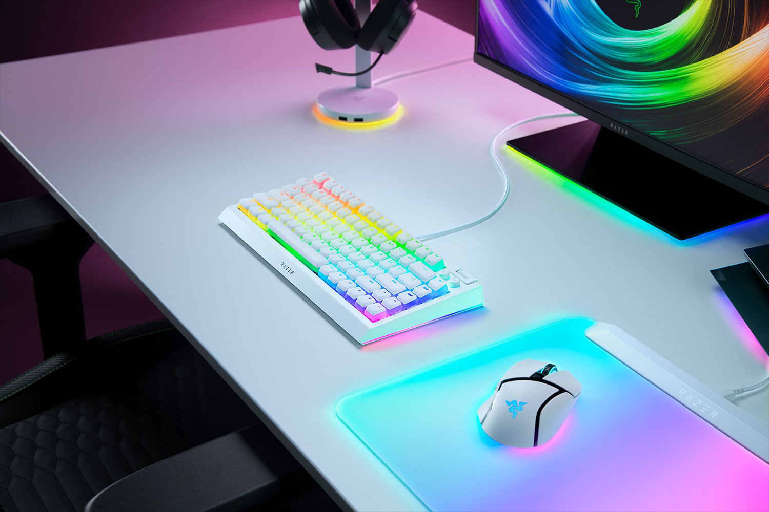 Razer BlackWidow V4 75% Barebones - US - Blanche