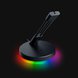 Razer Mouse Bungee V3 Chroma - Black Background with Light (Angled View)