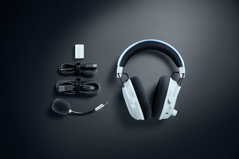 Razer BlackShark V3 Pro for PlayStation - Bianco -view 1
