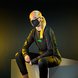 Razer Streak Long Sleeve Tee XXL Female Model Sit Box - Yellow Sidelight