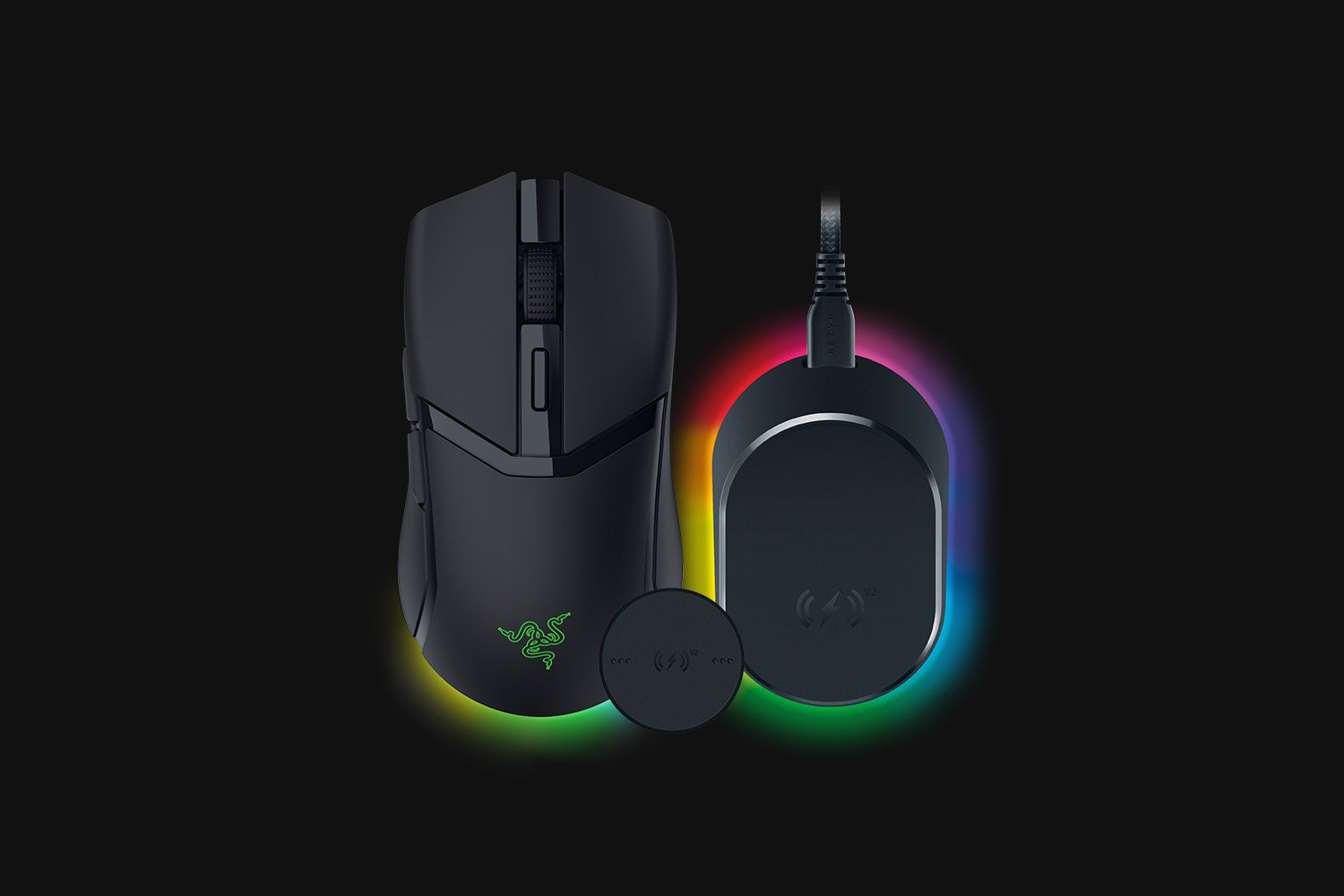 Razer Cobra HyperSpeed - Black + Mouse Dock V2 Pro
