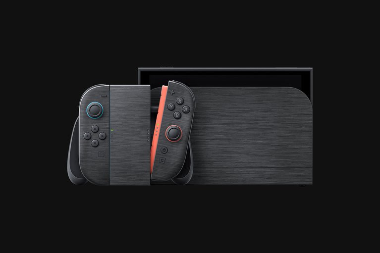 Razer Skins - Nintendo Switch 2 - Black Metal - Complete -view 1