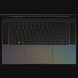 Razer Blade 15 Base (Top-Down View) Skin - Satin Flip (Grey) Full