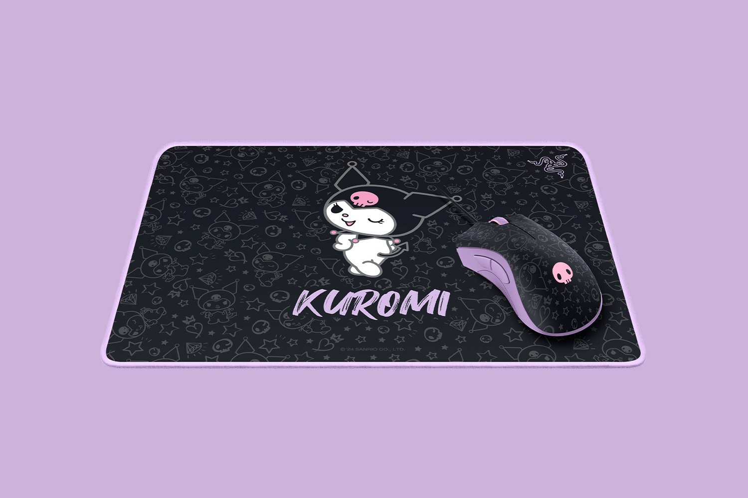 Razer DeathAdder Essential & Goliathus Mouse Mat Bundle - Kuromi Edition