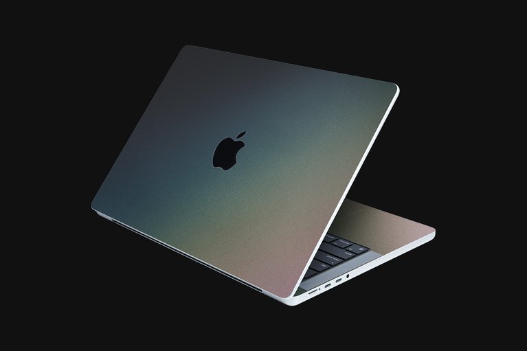 Razer Skins - MacBook Pro 14 - Pearlescent Steel - Full -view 1