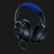 Razer Kraken X for Console - Black Background with Light (Lower-Angled View)
