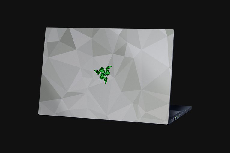 Razer Skins - Razer Blade 17 - Geometric Mercury - Top -view 1